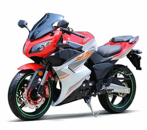 250cc X22R DF250RTS Sports Motorcycle – 5-Speed Manual, 17" Wheels, Dual Disc Brakes, LED Display