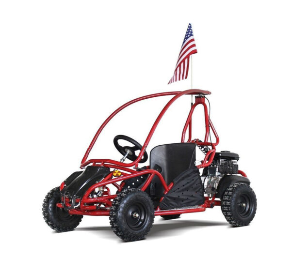 Kids Speed Racer Go-Kart 80GKS – 80cc, Full Roll Cage, Rear Suspension, Disc Brake