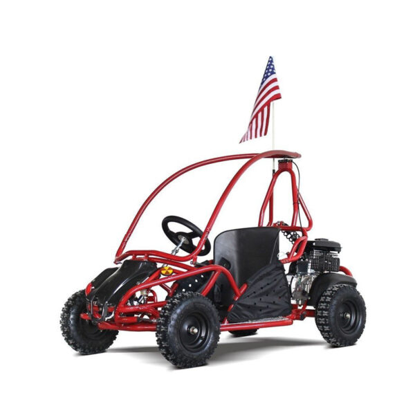 Kids Speed Racer Go-Kart 80GKS – 80cc, Full Roll Cage, Rear Suspension, Disc Brake